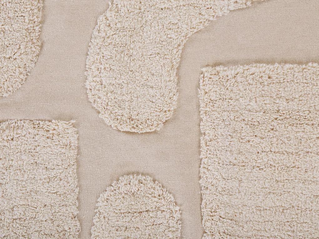 Tapete de algodão creme 140 x 200 cm DIYADIN Beliani