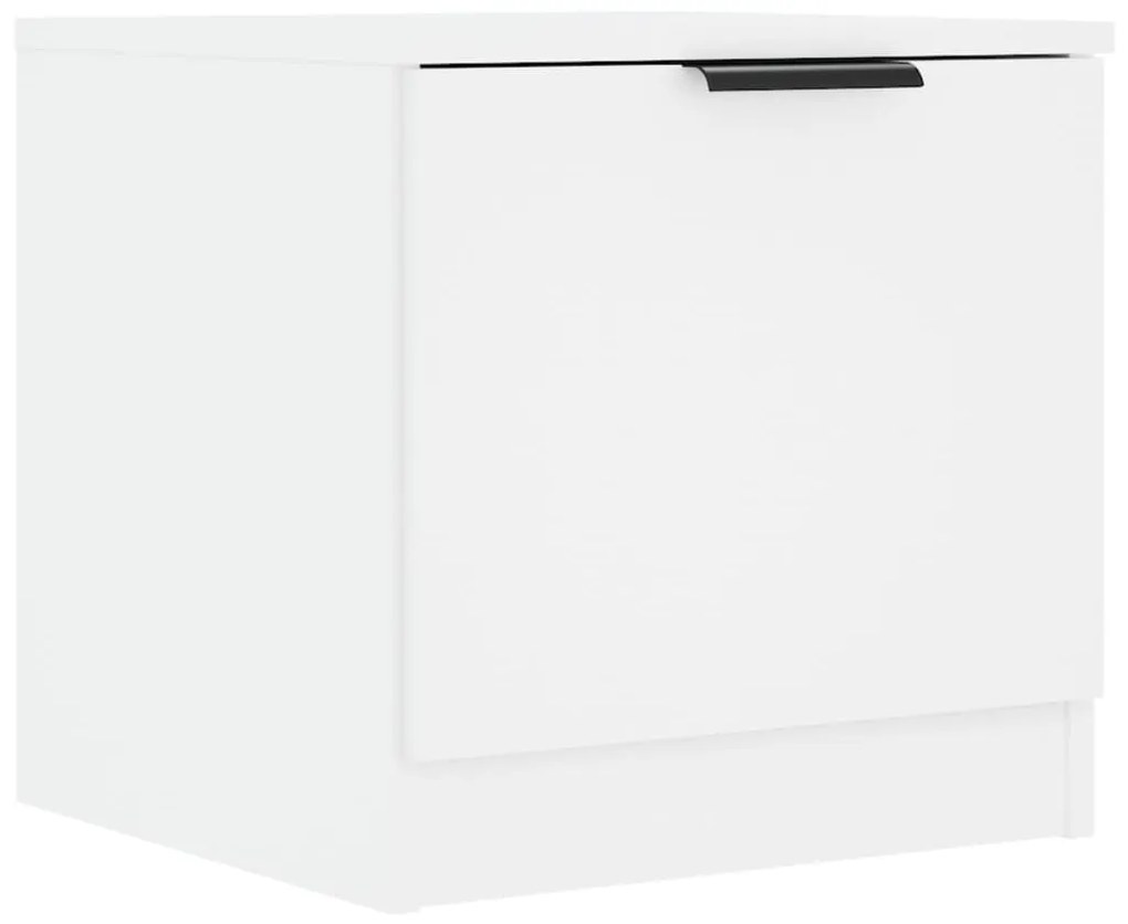 Mesas de cabeceira 2 pcs 40x39x40 cm branco