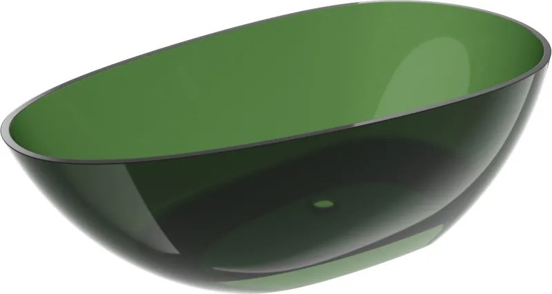 Mexen Glass floresta banheira independente transparente 170 x 85 cm, rolha cromada - 58061708502