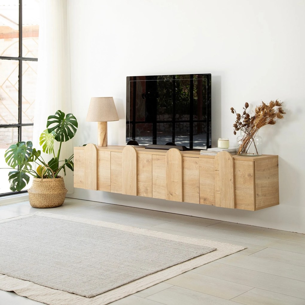 Móvel TV Network – Carvalho – 180x35x35 cm
