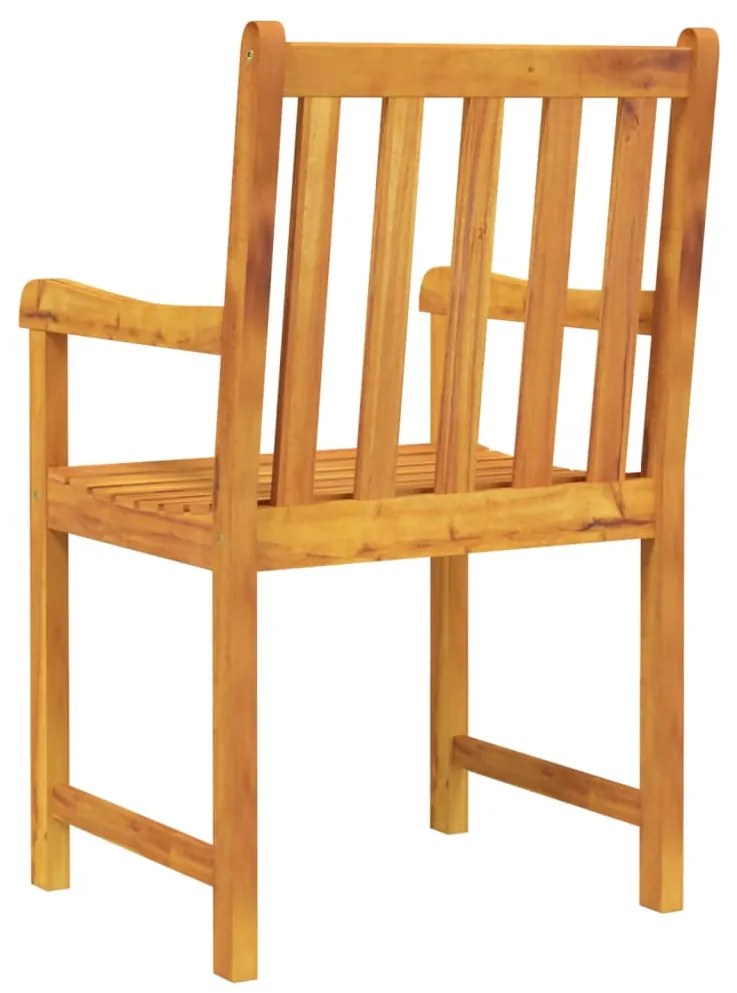 Cadeiras de jardim 2 pcs madeira de acácia maciça