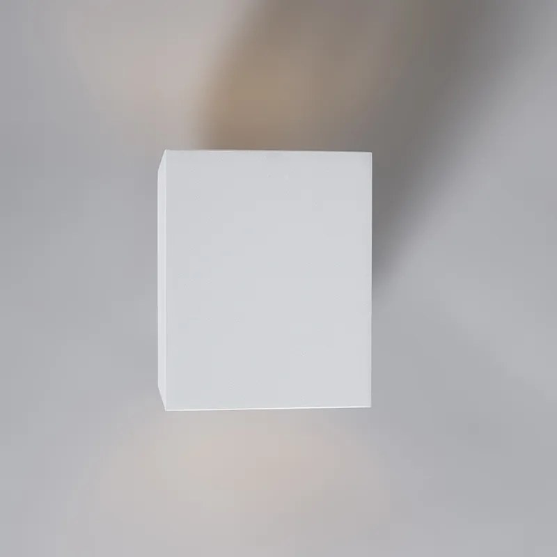 Candeeiro de parede branco quadrado - Sola Design,Moderno