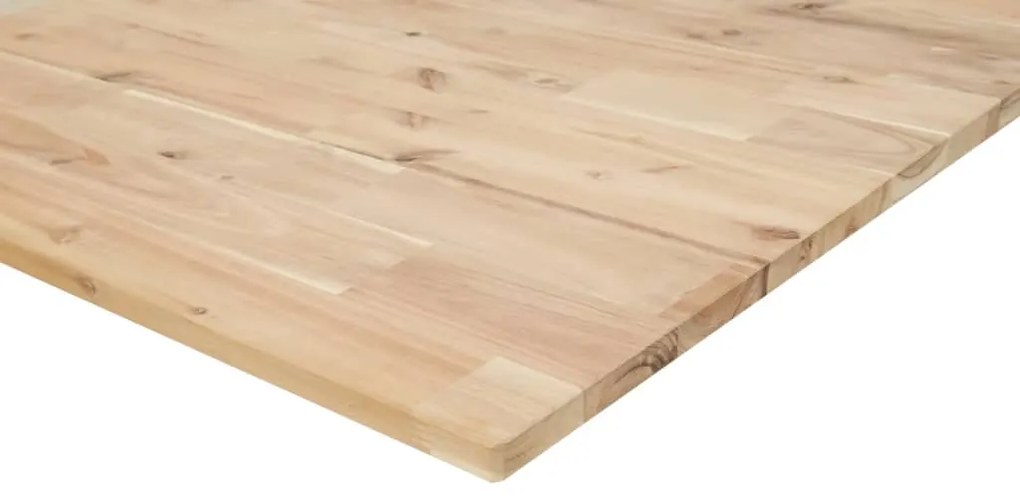 Tampo de mesa retangular 80x70x2 cm madeira de acácia maciça