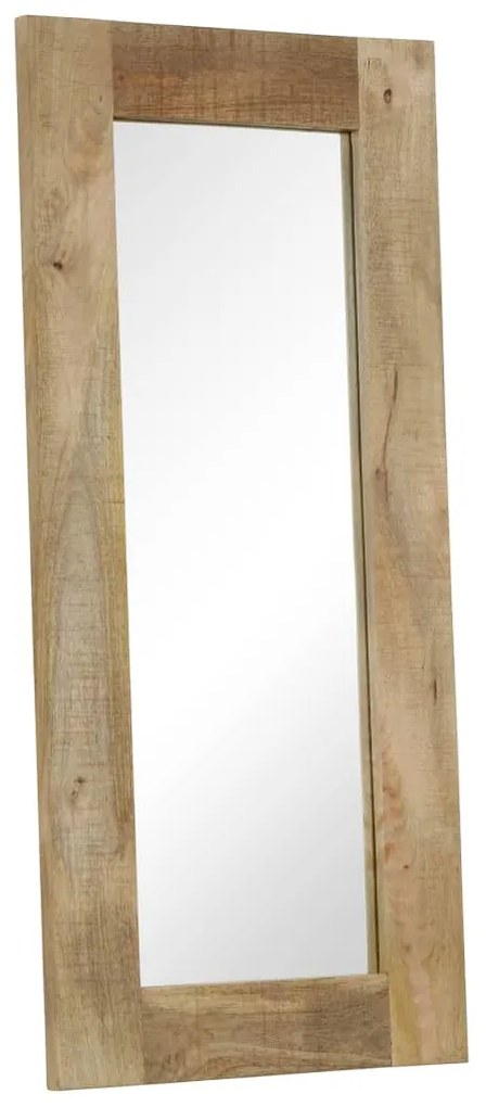 Espelho em madeira de mangueira maciça 50x110 cm