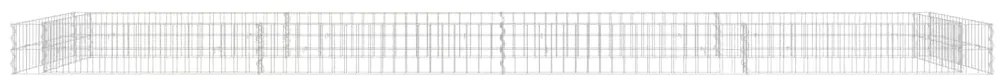 Canteiro elevado/cesto gabião 400x100x20 cm aço galvanizado