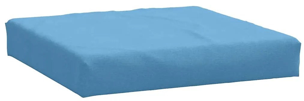 Almofadões de paletes 3 pcs mesclado tecido azul