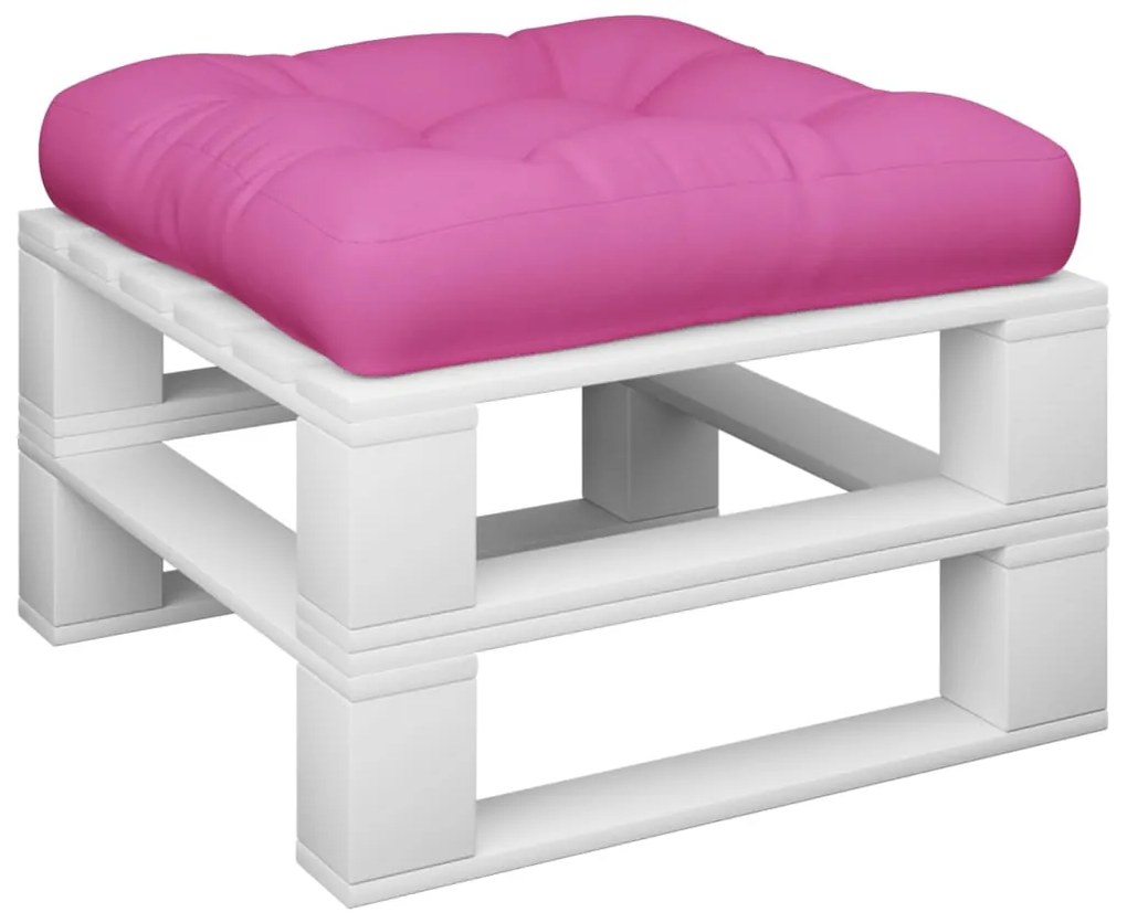 Almofadão para paletes 58x58x10 cm tecido oxford rosa