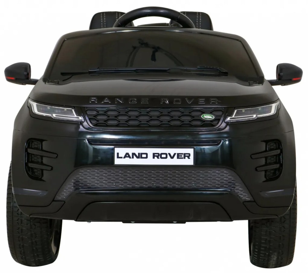 Carro elétrico para Crianças 12V Range Rover Evoque Rodas de EVA, Assento Couro Preto