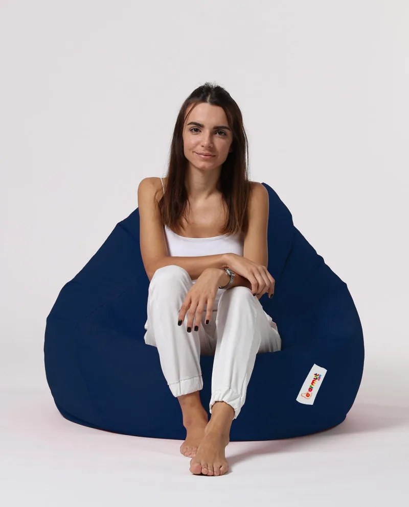 Pufe de Jardim Premium XXL – Azul Escuro – 115x130x39 cm | Tribo Home