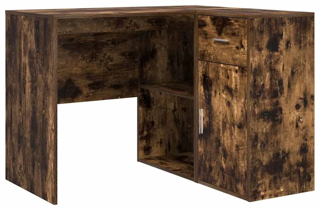 mesa de canto Carvalho Fumado 102x88x75 cm Madeira Engenheirada
