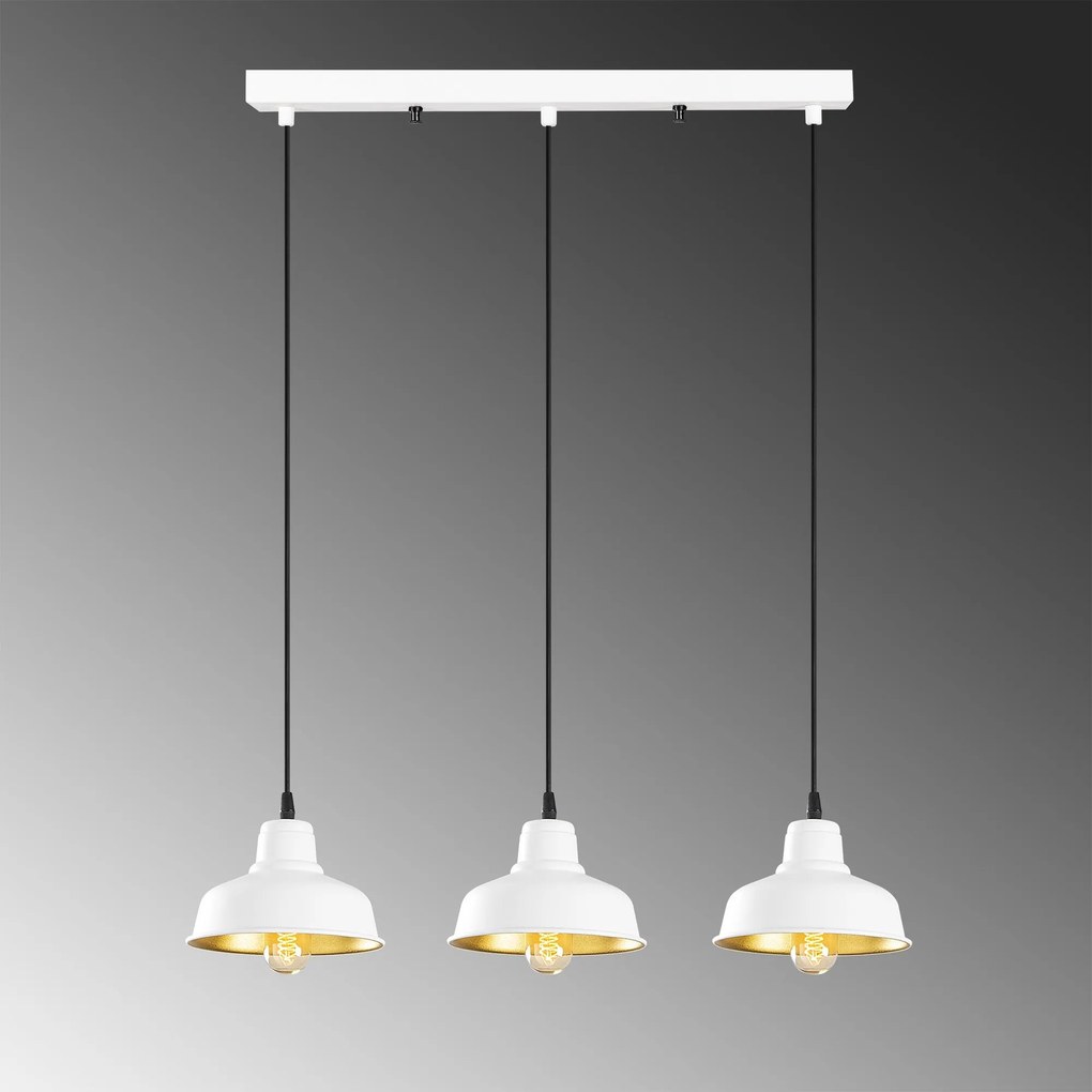 Candeeiro de Teto Berceste – Branco – 59 x 19 cm