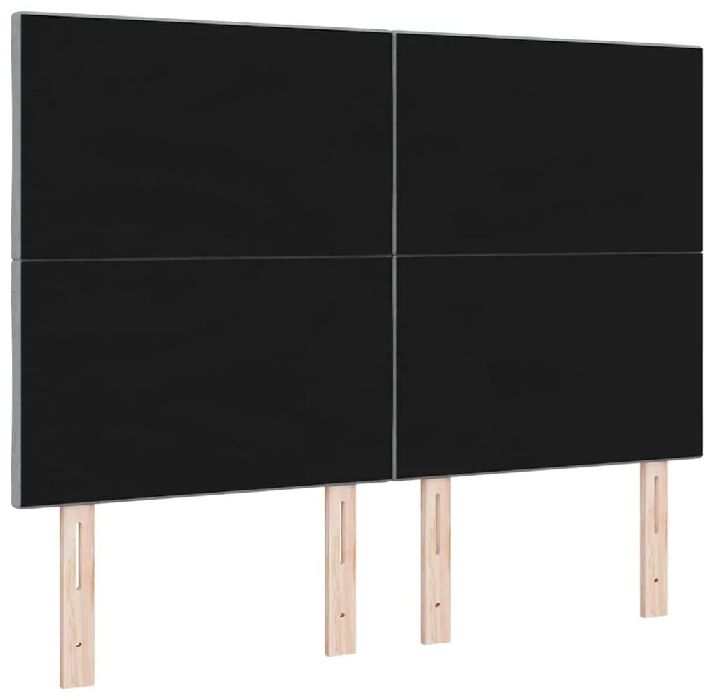 Cabeceira LED vidaXL Design Blocos de Diamante Cinza Claro 160 cm Teci