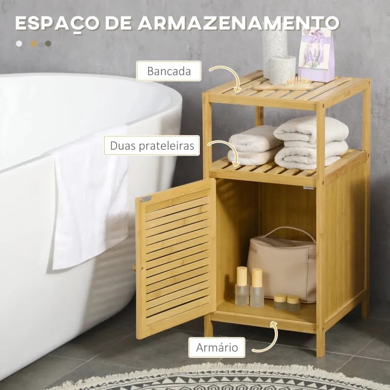 Armário de Apoio Cabah em Bambu - Design Natura