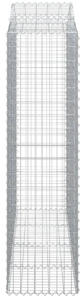 Cestos gabião arqueados 8pcs 200x50x180/200cm ferro galvanizado