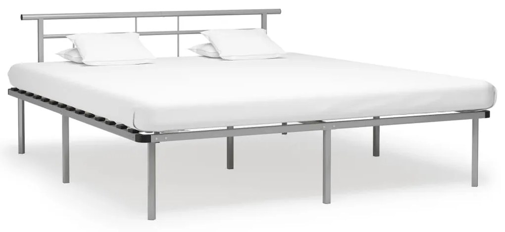 vidaXL Estrutura de cama metal 200x200 cm cinzento