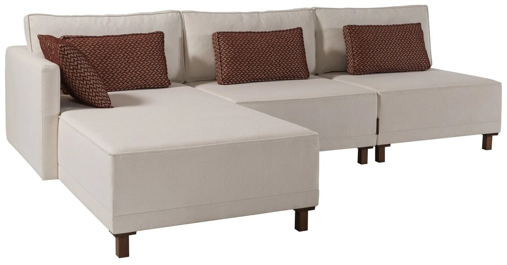 ****  
Sofá-Cama de Canto Matris – Bege – 285 x 90 x 192 cm

**