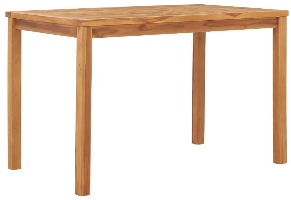 Mesa de jantar para jardim 120x70x77 cm madeira teca maciça