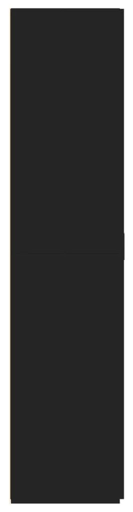Armário alto 70x42,5x185 cm derivados de madeira preto