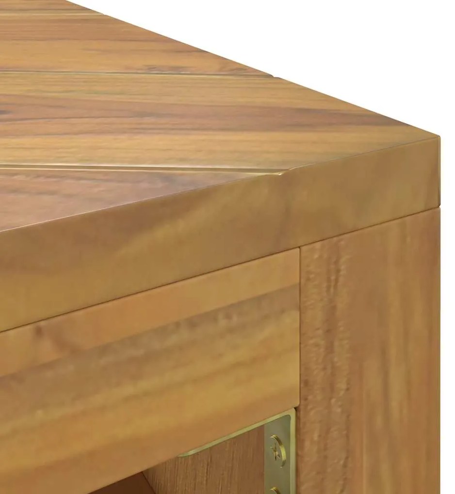 Mesa de centro 110x60x38 cm madeira maciça teca