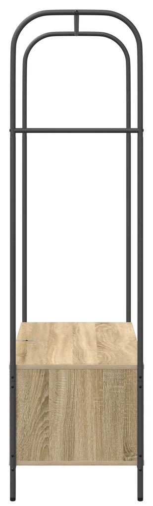 Cabideiro com prateleiras Carvalho Sonoma 100x44x160 cm
