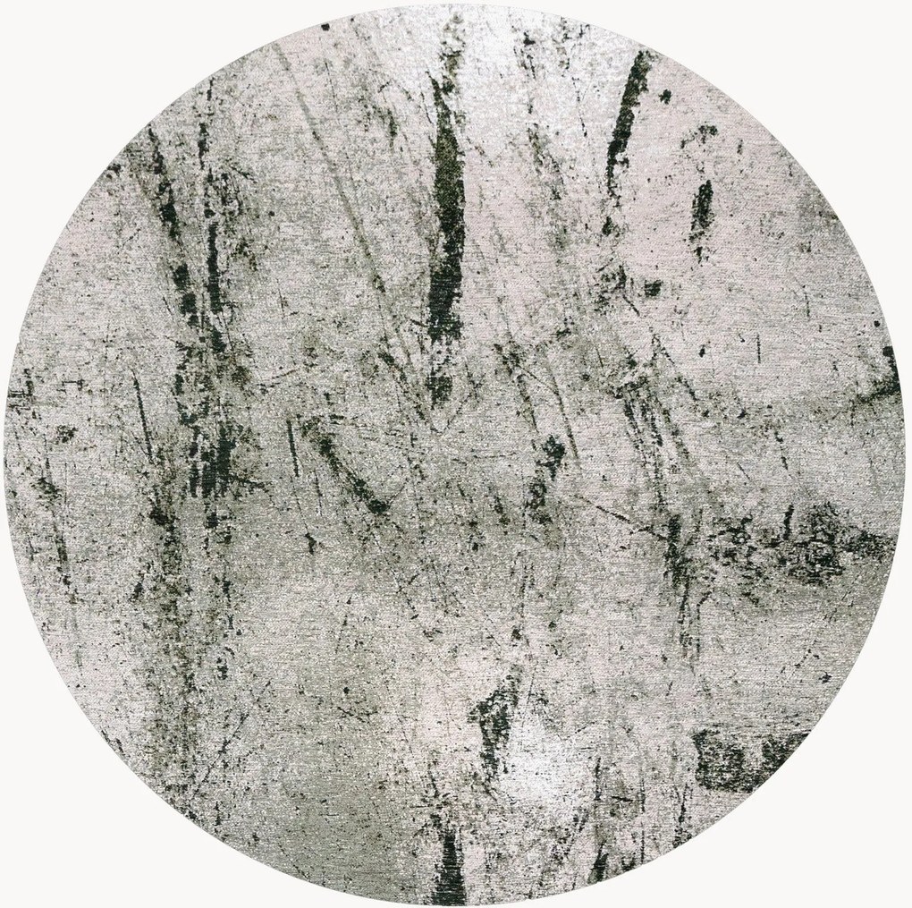 Tapete redondo lavável para interior e exterior Alpine