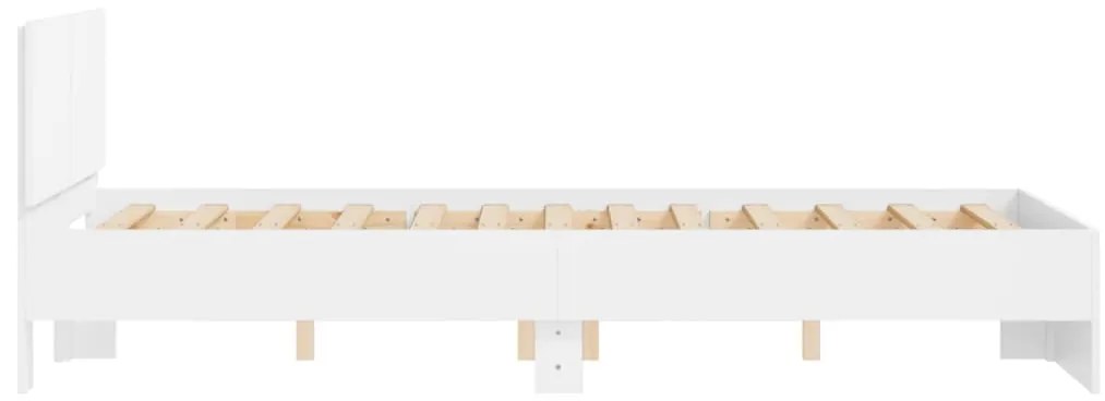 Estrutura de cama com cabeceira 120x190 cm branco