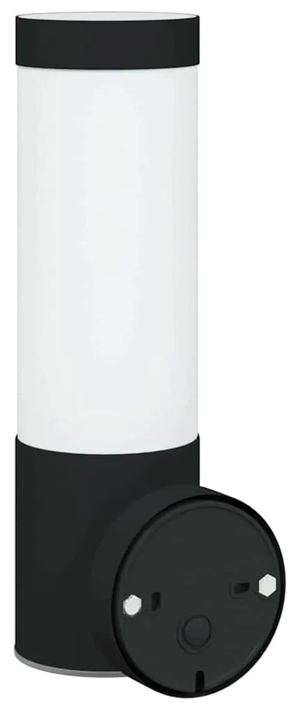 Luzes de Parede Externas vidaXL 2 pcs Aço Inoxidável Preto IP44