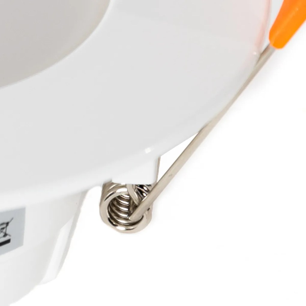 Conjunto de 6 Spots Embutidos Brancos c/ LED Dim to Warm 7W IP65 - Blanca