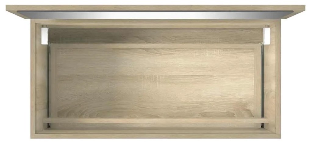 Armário de casa de banho com espelho 80x38,5x45 cm cor sonoma
