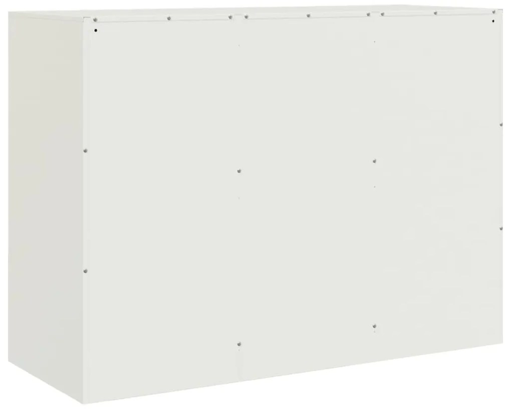 Aparador 99x39x73 cm aço branco