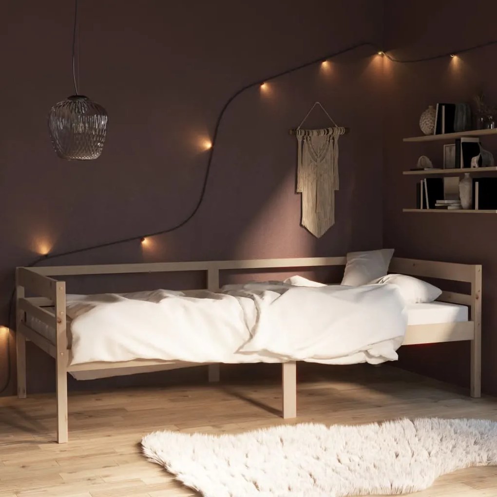 322051 vidaXL Estrutura de cama 90x200 cm pinho maciço