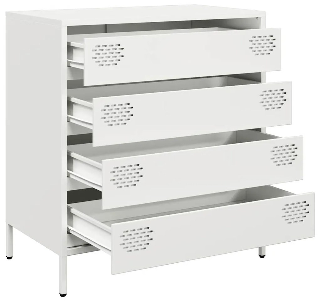 Aparador 68x39x73,5 cm aço laminado a frio branco