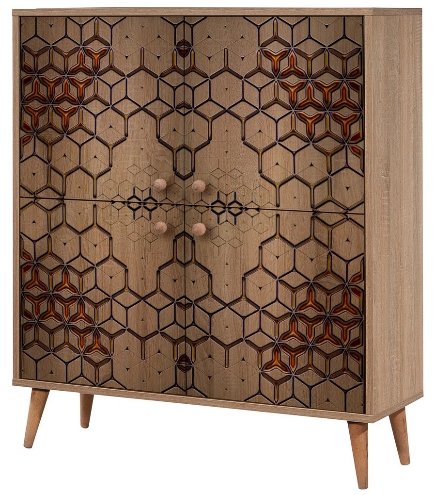 **** Armário Multiuso Multilux – Carvalho Sonoma – 95x111x36 cm

**