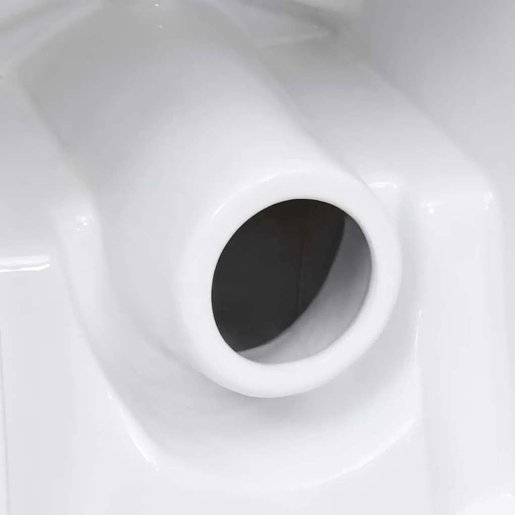 Sanita de cerâmica com descarga água traseira branco