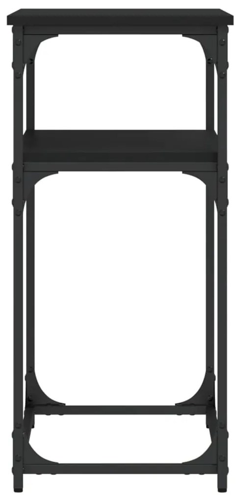 Mesa consola 75x35,5x75 cm derivados de madeira preto