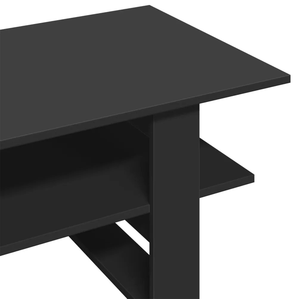 Mesa de centro 102x55x42 cm derivados de madeira preto
