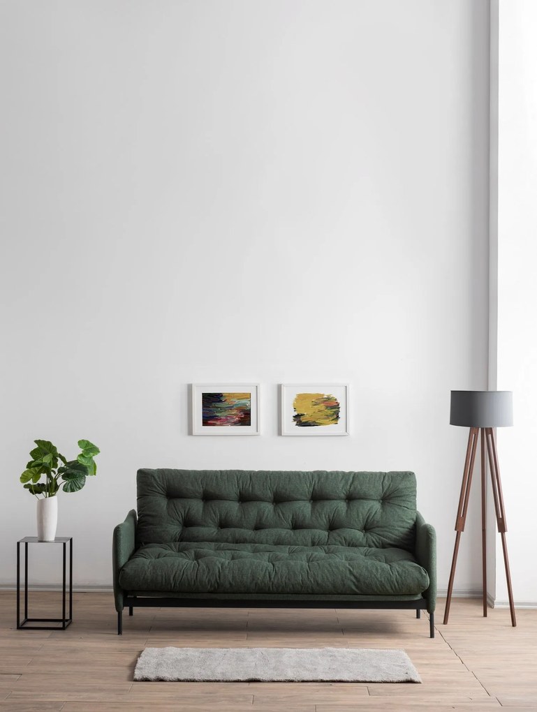 Sofá-Cama 3 Lugares Renge – Verde – 200x92x82 cm