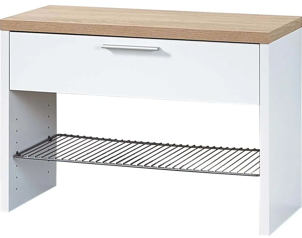 422778 Germania Banco sapateira Top branco e carvalho sonoma 3192-178