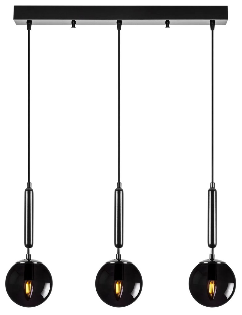 Candeeiro de Teto King – Preto – 62 x 15 x 134 cm