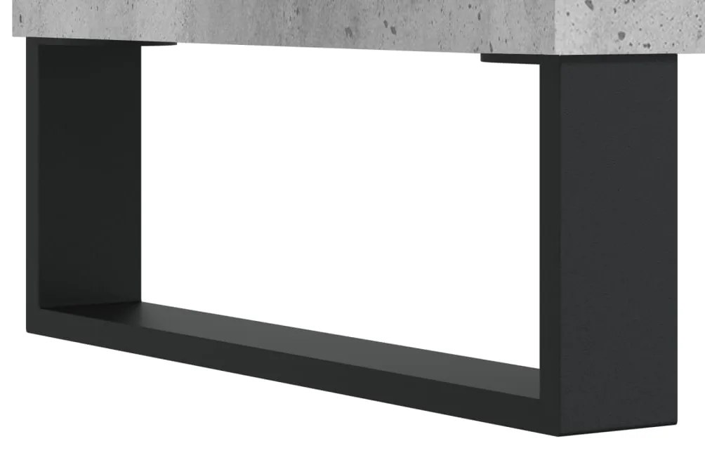 Mesa de centro 100x50x45 cm derivados madeira cinzento cimento