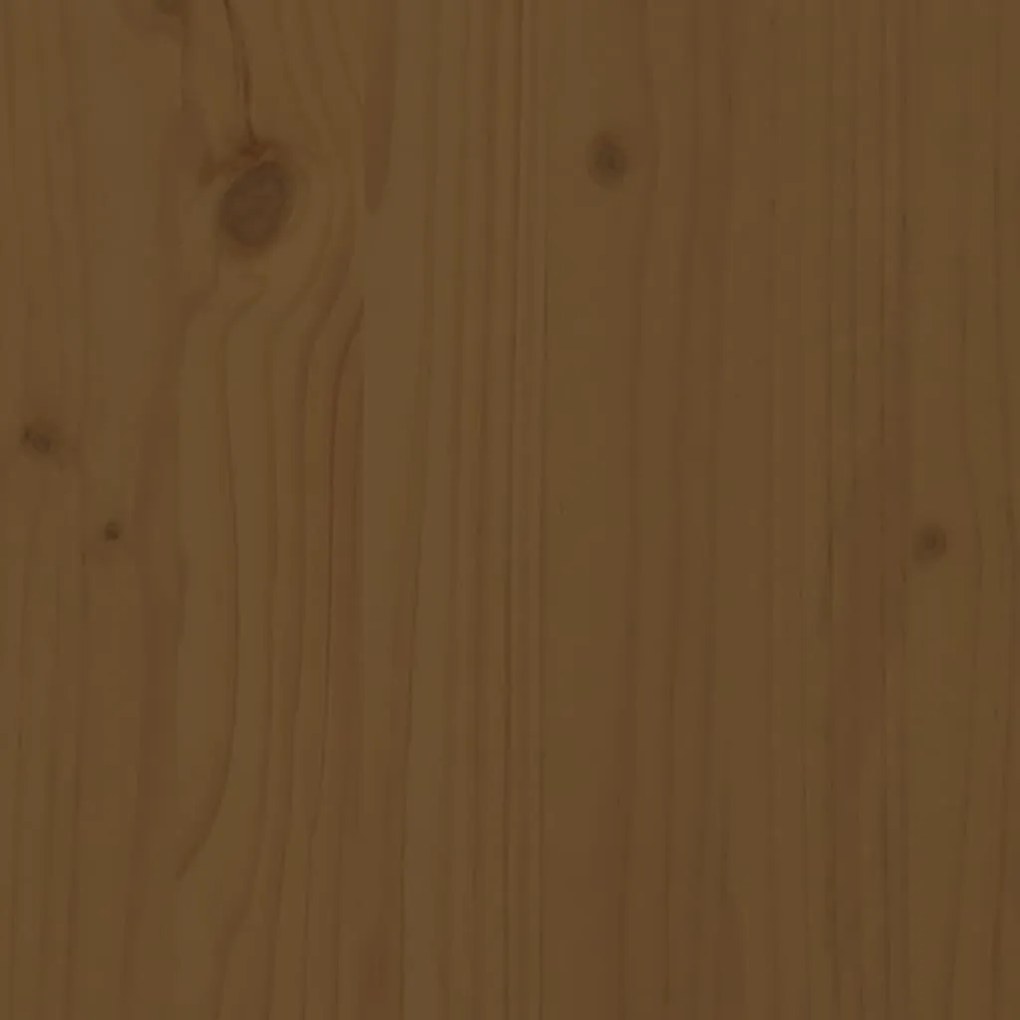 Sofá de canto de jardim madeira de pinho maciça castanho-mel