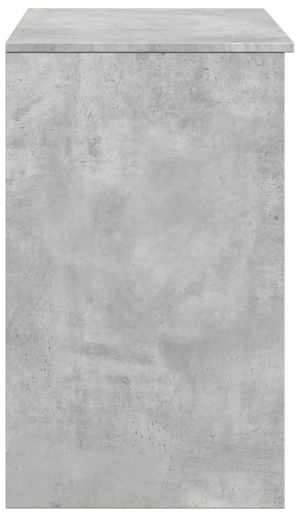Toucador com espelho 73x46,5x120 cm cinzento cimento