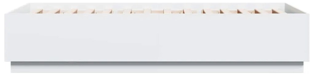 Estrutura de cama 100x200 cm derivados de madeira branco