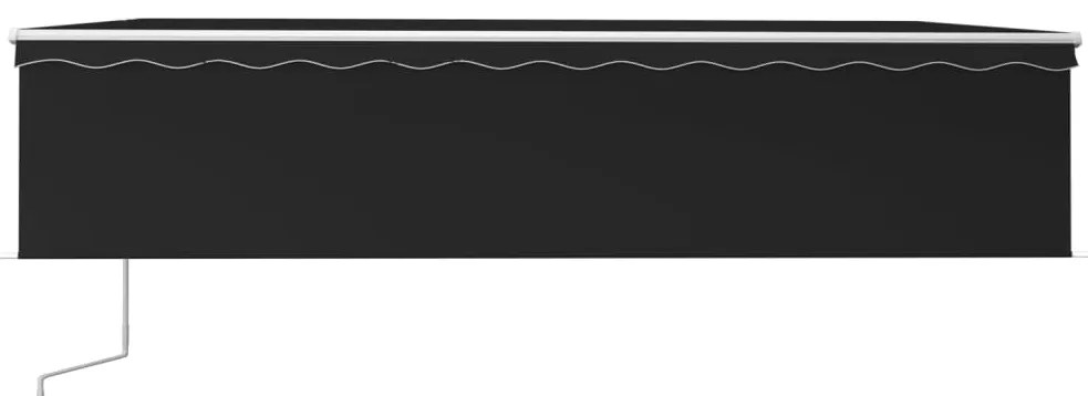 Toldo retrátil automático com estore 6x3 m antracite
