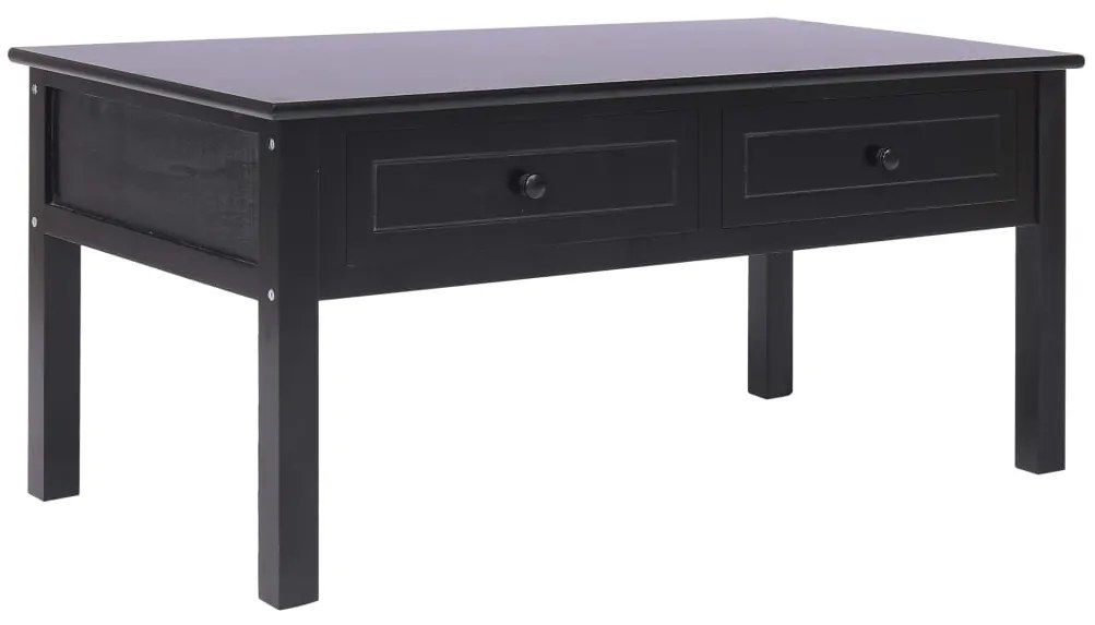 vidaXL Mesa de centro 100x50x45 cm madeira preto