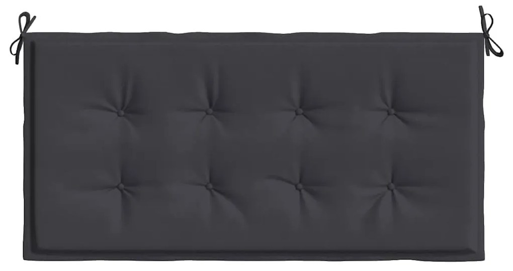 Almofadão p/ banco de jardim 100x50x4cm tecido oxford preto