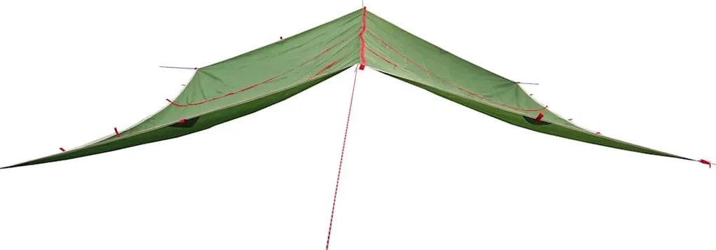Lona de campismo 420x440 cm impermeável verde