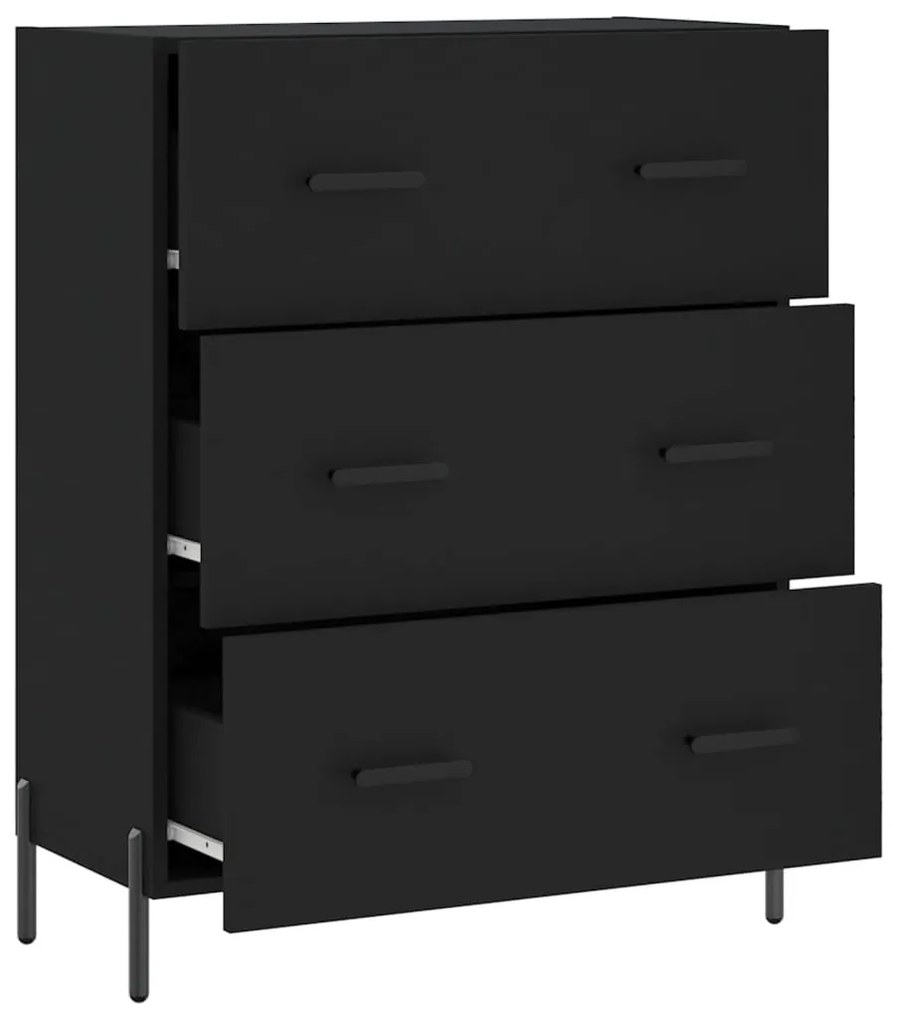 Aparador 69,5x34x90 cm derivados de madeira preto