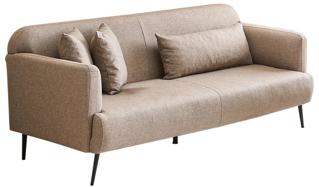 Sofá de 3 Lugares Revos – Castanho – 200 x 80 x 100 cm