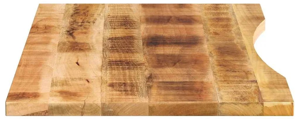 Tampo de mesa com curva 120x50x2,5 cm mangueira áspera maciça